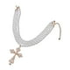 thumbnail image 2 of Collar colgante con cruz grande apilada, accesorio de cuentas para adultos Color dorado, 2 of 9