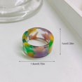 thumbnail image 2 of Anneau Large Ouvert en Plastique Réglable Anneau Anneau Doigt pour les Femmes Filles, 2 of 10