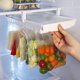 thumbnail image 1 of Organizador de bolsas retráctil para refrigerador, bolsa de comida, estante de riel de almacenamiento colgante, Clip de soporte para estante de refrigerador de cocina, 1 of 5