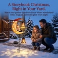 thumbnail image 4 of Solar Christmas Garden Stake Light | Santa Claus Hanging Lantern Outdoor Decor, Waterproof LED Solar Powered Light, Lawn, Pathway, Patio, Porch Holiday Decoration, 4 of 6