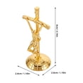 thumbnail image 2 of KAKOWELY Cristiana Vintage Con Estatua De Jesús Y Crucifijo De Metal, 2 of 8