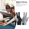 thumbnail image 2 of Guantes De Billar Guantes de billar con dedos abiertos, poliéster transpirable, entrenamiento amateur (gris) Ehuebsd Para Estrenar, 2 of 9