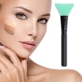 thumbnail image 2 of Unique Bargains 1 Pc Lightweight Large Flat Head Facial Mask Brush Green, 2 of 5
