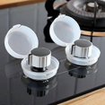 thumbnail image 4 of 4 Pcs Stove Knob Covers for Child Safety Protection Baby Safe Stove Knob Locks Kitchen Gas Stove Knob Covers Kitchen Utensils White, 4 of 5