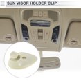 thumbnail image 2 of Clip de soporte de visera del sol Unique Bargains para Chrysler Sebring para Dodge Avenger 2008 2009 2010 Clip de retención de visera del sol Gancho No.1GW25DW1AA Plástico 1 Pc Beige, 2 of 6