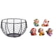 thumbnail image 1 of Cesta de huevos,Cesta multiusos para huevos,cesta tejida de alambre de hierro,Cesta de almacenamiento de alambre para huevos Cesta de almacenamiento portátil,Figura de escritorio,Figura de, 1 of 8