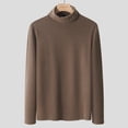 thumbnail image 2 of Siilsaa Sweaters for Men Long Sleev Casual Shirt Coffee,4XL, 2 of 4