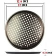 thumbnail image 4 of OUSITAID Pizza Crisper Pan, Carbon Steel, Non-Stick, Tray Pizza Pan with holes,11 Inch Round for Home Kitchen (1 Pc), 4 of 6