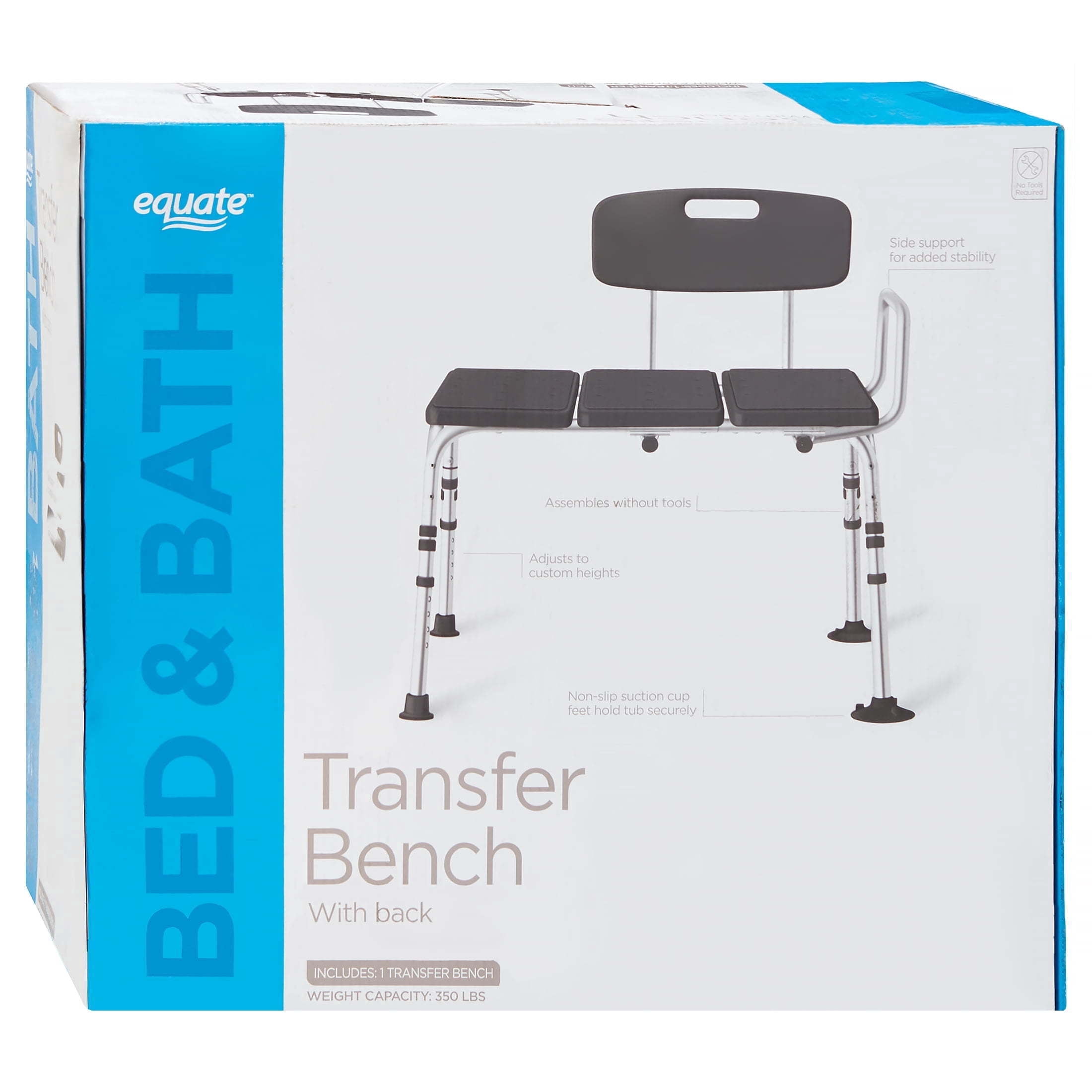 Equate Transfer Bench with Back