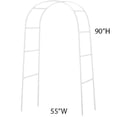 thumbnail image 3 of Efavormart 7.5ft Decorative Metal Wedding Arch - White - 55"Wx90"H, 3 of 10