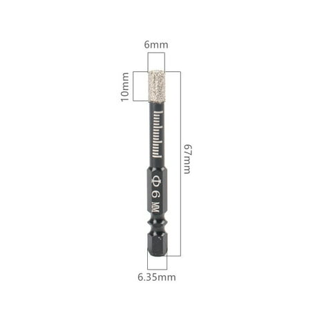 

6/8/10/12/14mm Diamond Dry Drill Bits Hole Saw Cutter for Marble Ceramic Tile