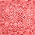 thumbnail image 1 of Ahgly Company Indoor Square Southwestern Red Country Area Rugs, 4' Square, 1 of 4