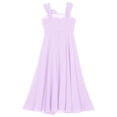 thumbnail image 4 of iEFiEL Kids Girls Juniors Ruched Flower Dress Sleeveless A-Line Chiffon Wedding Pageant Party Dress, 4 of 5