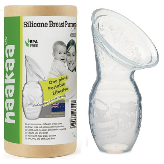 Haakaa Manual Breast Pump Silicone Breastpump Milk Saver (4oz/100ml)