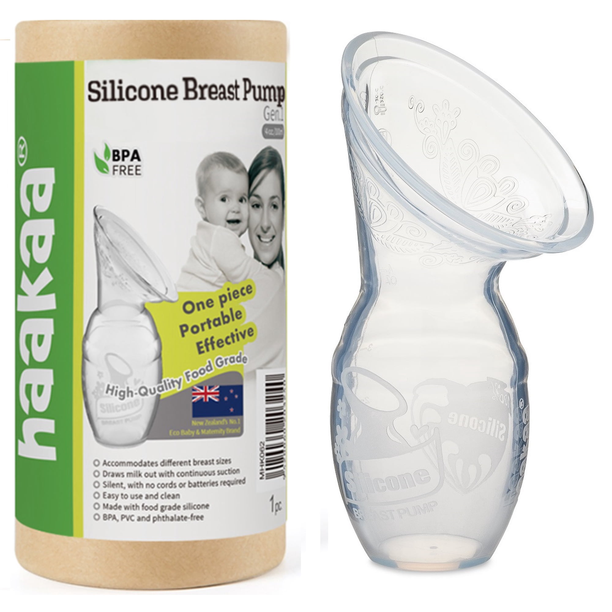 Haakaa Manual Breast Pump Silicone Breastpump Milk Saver (4oz/100ml)