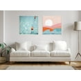 thumbnail image 6 of Kate and Laurel Sylvie Ropes Framed Canvas Wall Art by Alicia Bock, 30x30 White, Public Pool Photography Art for Wall, 6 of 6