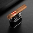 thumbnail image 3 of Cigar Lighter Inflatable Windproof Straight Blue Flame Cigarette Holder Design Alloy Lighter With Cigar Drill, 3 of 5
