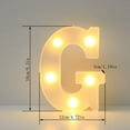 thumbnail image 3 of TUITOONM White LED Letter Lights for Decor Battery-Powered Standing/Hanging Alphabet Signs Warm Glow for Home/Events, 3 of 8