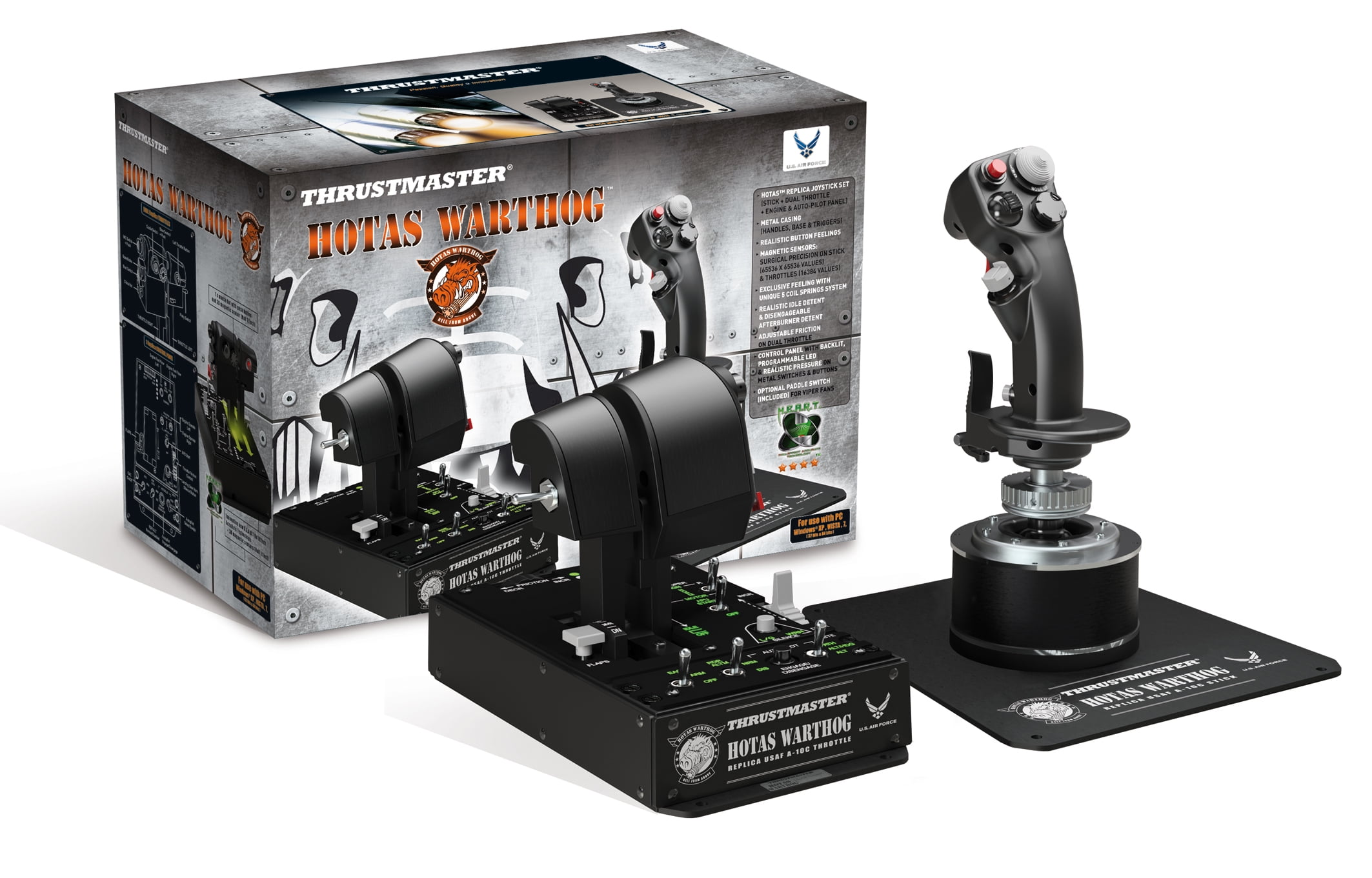  Thrustmaster HOTAS Warthog Flight Stick, Throttle and