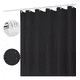 thumbnail image 1 of Cortina De Ducha Con Ganchos 180x180cm Impermeable Xtellar Negro Una Cortina De Baño, 1 of 3