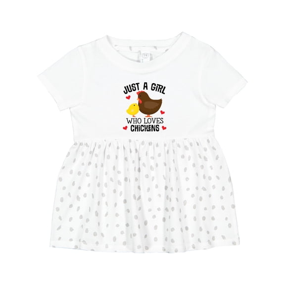 Inktastic Just a Girl Who Loves Chickens Girls Baby Dress