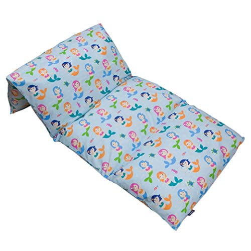 Wildkin Oreiller pour Enfants Garçons et Filles, Parfait pour les Soirées Pyjama, Nécessite 4 Oreillers Taille Standard (Non Inclus), Mesure 69.5 x 27 Pouces, Sans BPA (Sirènes)