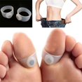 thumbnail image 4 of 2 Pair Silicone Foot Massage Magnetic Toe Ring Slimming Silicone Toe Ring Fat Burning Slimming Burn Lose Weight Fast Reduce, 4 of 5