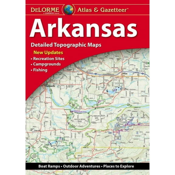 Delorme Atlas & Gazetteer: Arkansas (Paperback)