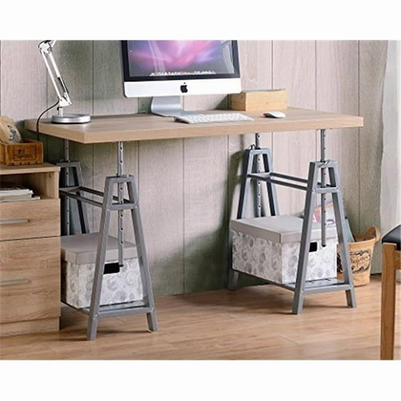 American Furniture Classics  Adjustable Height Writing Desk with Sturdy Metal Base
