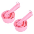 thumbnail image 1 of zhangqiuzhi Household Kitchen DIY Measuring Spoon Cup Kit with Scales Baking Tools Accessory Pink, 1 of 15