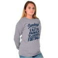 thumbnail image 4 of Fall Sundays Cute Christian Autumn Women's Long Sleeve T Shirt Brisco Brands S, 4 of 6