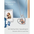 thumbnail image 2 of CACA LADY Paw Print Necklace Dog Pendant Pet Cat Necklace 925 Sterling Silver Memorial Necklace for Women Dog Mom Cat Lover Gifts, 2 of 6