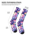 thumbnail image 2 of Picia Skull colorful mushroom Printed Sports Compression Socks - 15-20mmHg Graduated Compression, High-Performance Soft and Breathable Socks for Men and Women, 2 of 5