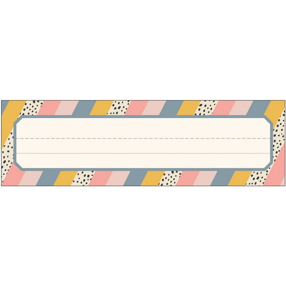 Carson Dellosa We Belong Name Plates (36 desk nameplates)