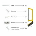 thumbnail image 2 of Heavy Duty Aluminum Alloy Curtain Wall Mount Track System &Grommet &Roller Hooks, 2 of 16