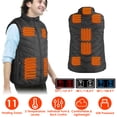 thumbnail image 2 of Teqhome Heated Vest Heated Clothing For Men Women Lightweight USB Electric Heated Jacket with 3 Heating Levels 11 Heating Zones Outdoor Fishing Hunting Waistcoat Hiking Vest(M), 2 of 12