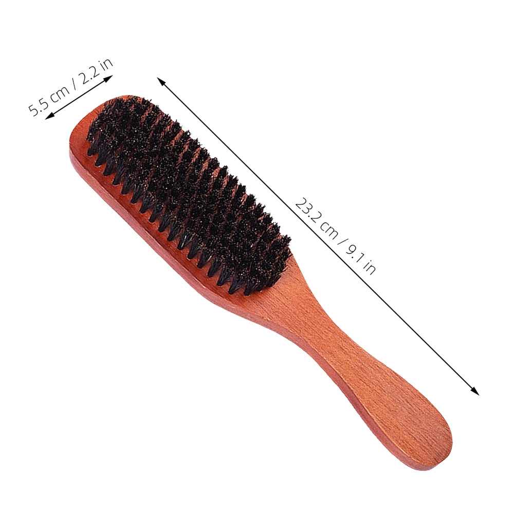 Bristle Comb Black Wood Detangling Brush for Wet and Dry Hair 4Pcs