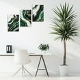 thumbnail image 4 of Hieng Abstract Emerald Green Wall Art 3 Pieces Green and Gold Canvas Prints Modern Fluid Marble Painting for Living Room Office Decor Unframed, 4 of 6