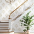 thumbnail image 3 of DAZLUTE Peel and Stick Removable Wallpaper Golden Floral Contact Self Adhesive Paper Wallpaper 17.72" x 118", 3 of 8