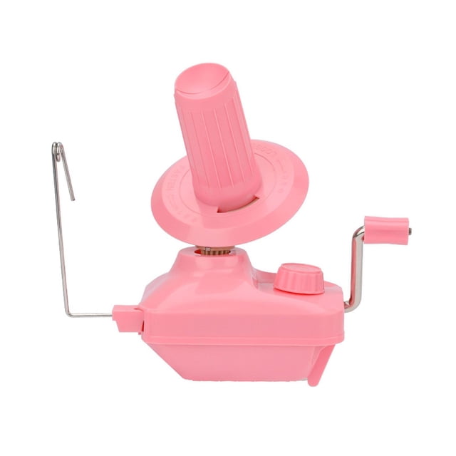 Oimcto Hand-Cranked Yarn Winding Machine - Small (Pink),Yarn Yarn Wool String Cake Hand Operated Winding Wool Machine for Yarn Tabletop Clamp Yarn Cake,Create a Warm and Comfortable Atmosphere