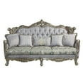 thumbnail image 4 of ACME Furniture Miliani Tufted Fabric & Wood Sofa with 5 Pillows in Gray/Bronze, 4 of 10