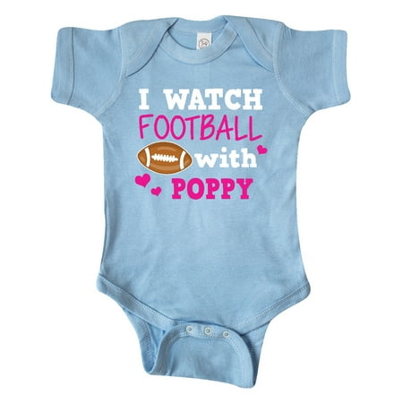 

Inktastic I Watch Football with My Poppy Gift Baby Girl Bodysuit