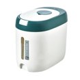 thumbnail image 2 of Cubo de almacenamiento de arroz de plástico de 10KG, tarro de grano de comida, contenedor sellado a prueba de , dispensador de tienda de alime Verde Soledad Cubo de arroz, 2 of 10