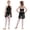 Black, variant on iiniim Kids Girls Halter Lace Printed Leotard Gymnastic Figure Ice Skating Ballet Dance Dress Size 6-16 Dark Pink 16