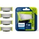 thumbnail image 1 of Philips OneBlade 4 Cuchillas de Recambio de Acero Inoxidable compatibles con todas las Maquinillas de Afeitar Eléctricas OneBlade (modelo QP220/50), 1 of 5