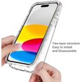 thumbnail image 5 of Clear Case for iPhone 15 Plus, Thin Slim Crystal Bilayer Bumper Shockproof Protective Case Cover for iPhone 15 Plus 6.7 inch 2023 (Clear Blue), 5 of 9