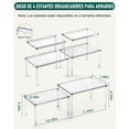 thumbnail image 4 of Estante Acrílico para Especias, Juego de 4 Organizador de Armarios, Especiero de Cocina, Organizador Cocina, Apilable, Estante para Encimera o Gabinete, Soporte de Especias para Despensa, 4 of 9