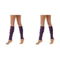 thumbnail image 1 of (2-Pack) Rinsvye 80S 90S Leg Warmers Boot Socks for Women for Women Neon Ribbed Socks for Women Leg Socks Stylish Accessories Slipper Socks for Women Colorful Fluorescent Wool Knitted Sock Sleeves, 1 of 4