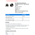 thumbnail image 2 of Rear Wheel Hub Assembly Set - Compatible with 1996 - 2000 Plymouth Voyager 1997 1998 1999, 2 of 2