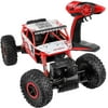 Click Nâ€™ Play R/C Remote Control 4WD Off Road All-Weather Rock Crawler vehicle 2.4 GHz Red